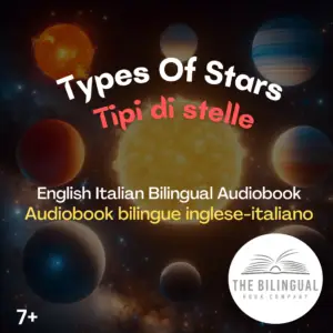 Types Of Stars English Italian Bilingual kids books 1