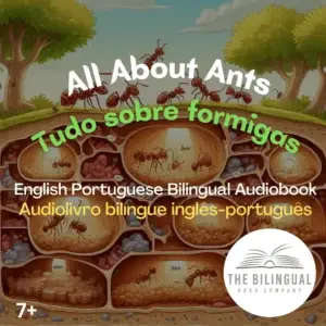 cover All About Ants English Portuguese Bilingual Audiobook