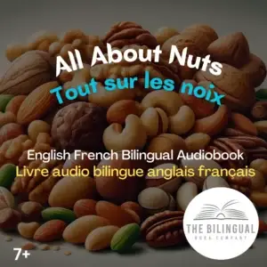 cover All About Nuts English French Bilingual Kids Book