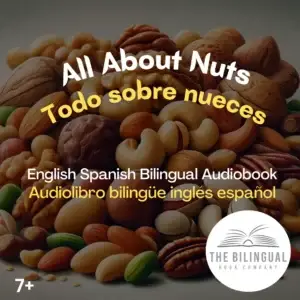 cover All About Nuts English Spanish Bilingual Kids Book