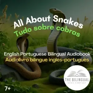 cover All About Snakes English Portuguese Bilingual Audiobook