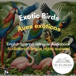 cover Exotic Birds English Spanish Bilingual Kids Book