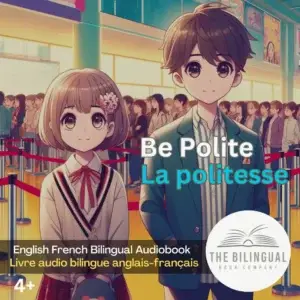 cover Lets Be Polite English French Bilingual kids book