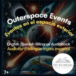 cover Outerspace Events English Spanish Bilingual Kids Book 1