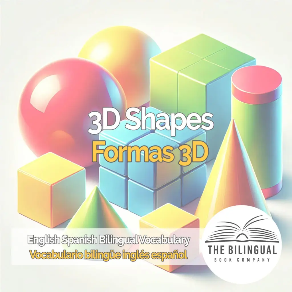 3D Shapes english spanish vocabulary