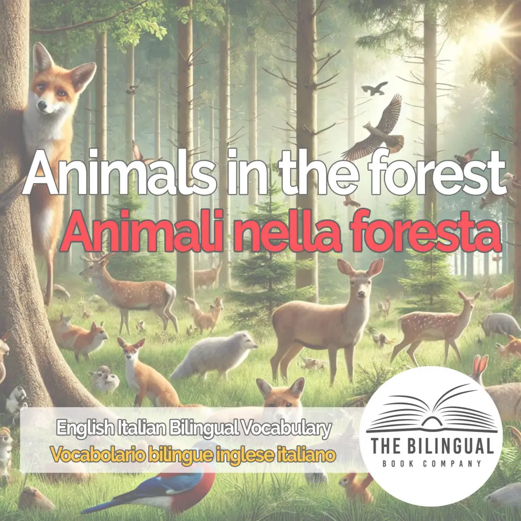 Animals in the forest english italian vocabulary