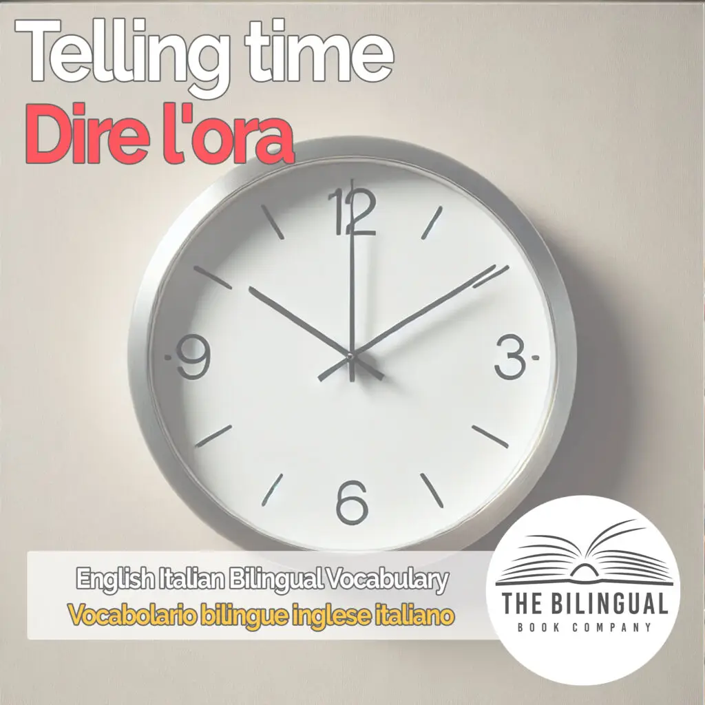 Telling time english italian vocabulary