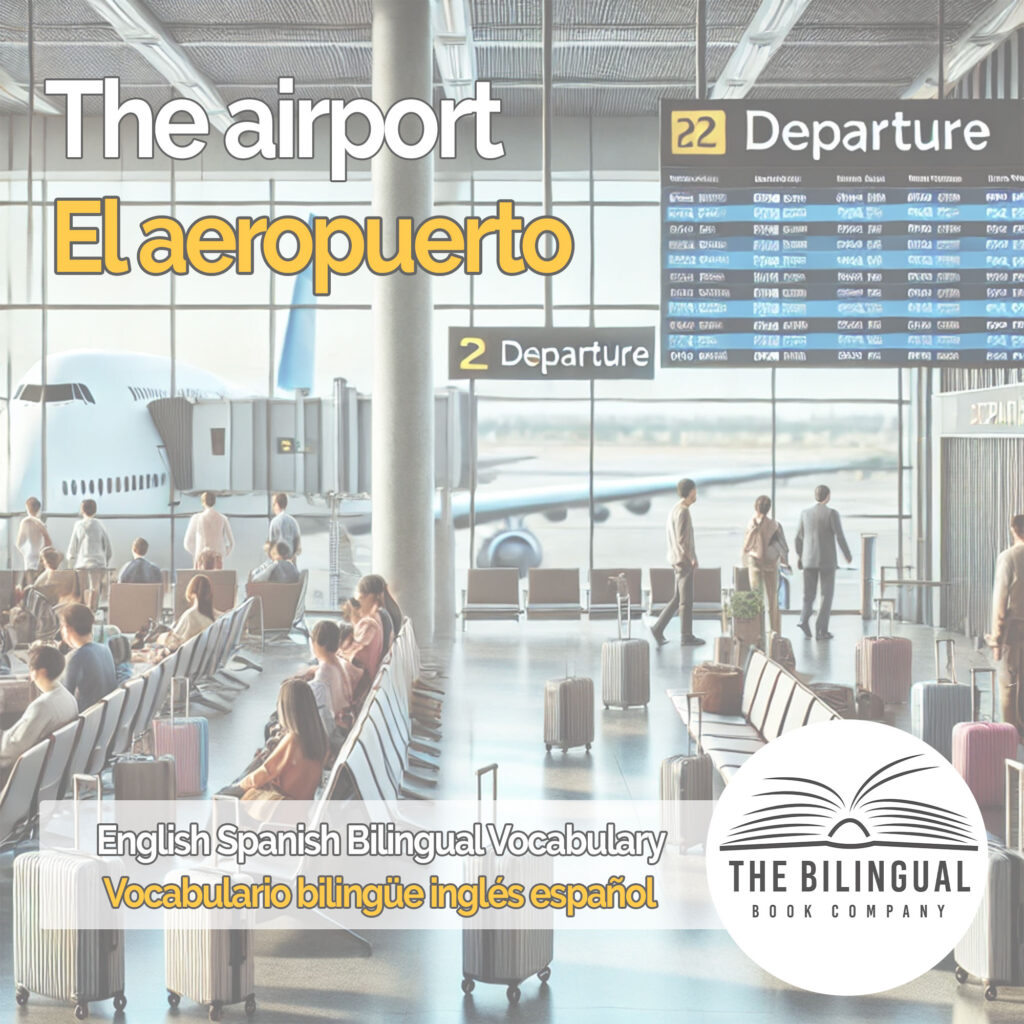 The airport english spanish vocabulary