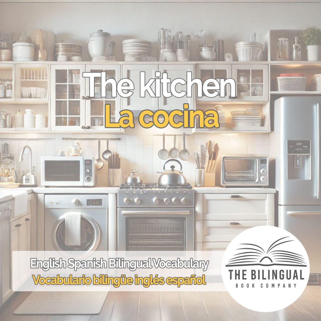 The kitchen english spanish vocabulary