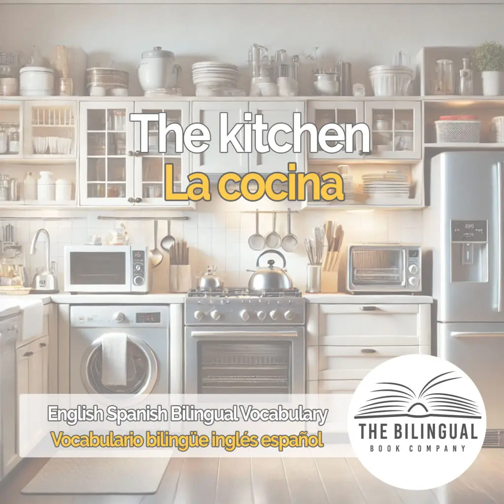 The kitchen english spanish vocabulary