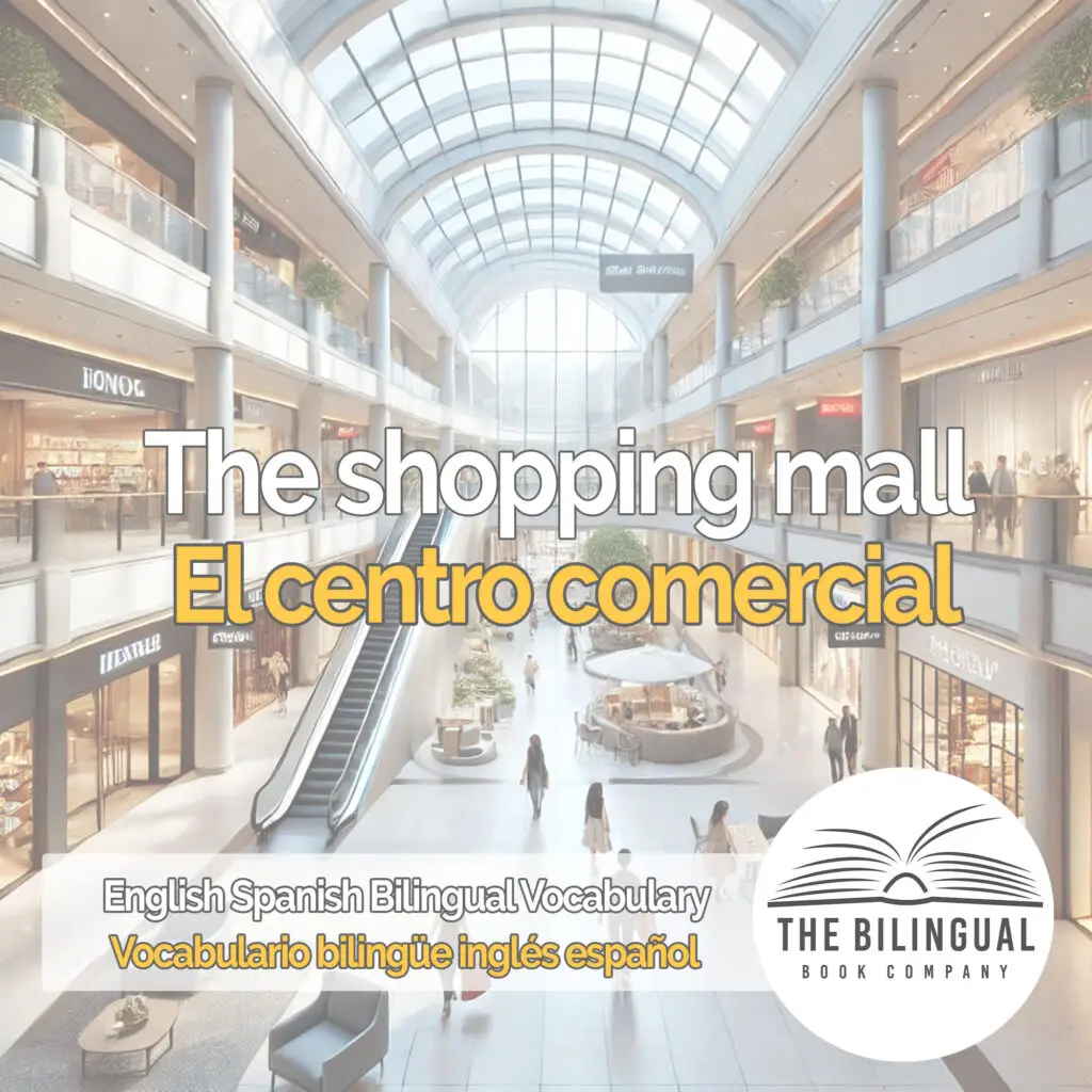 The shopping mall english spanish vocabulary