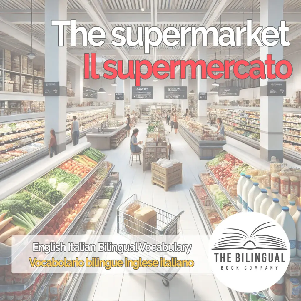 The supermarket english italian vocabulary