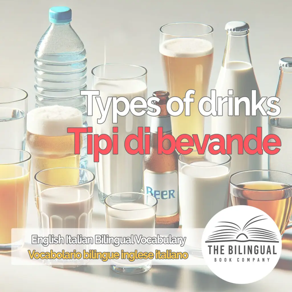 Types of drinks english italian vocabulary