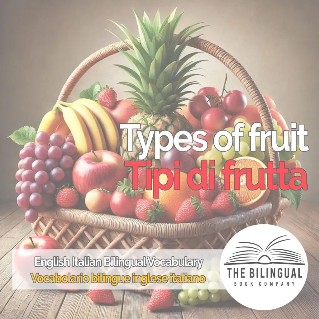 Types of fruit english italian vocabulary