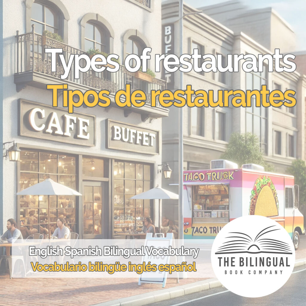 Types of restaurants english spanish vocabulary