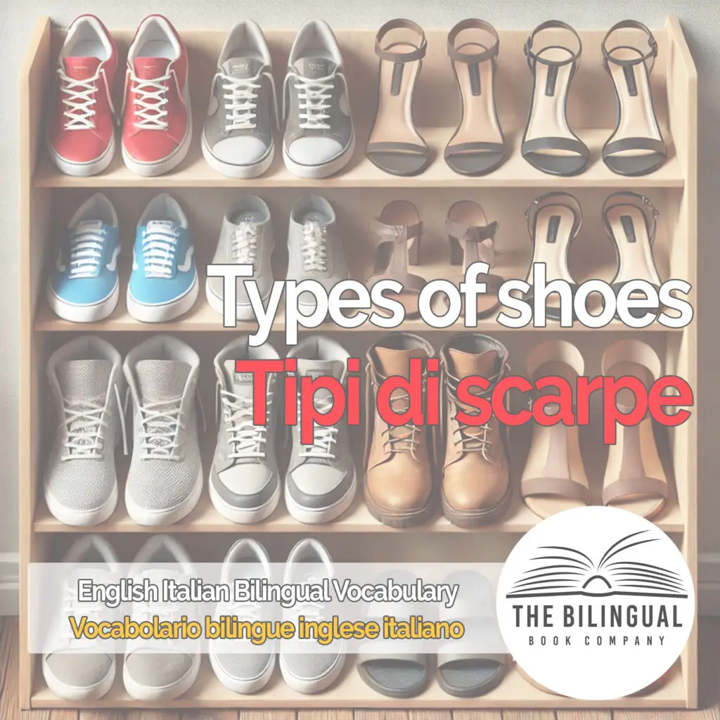 Types of shoes english italian vocabulary