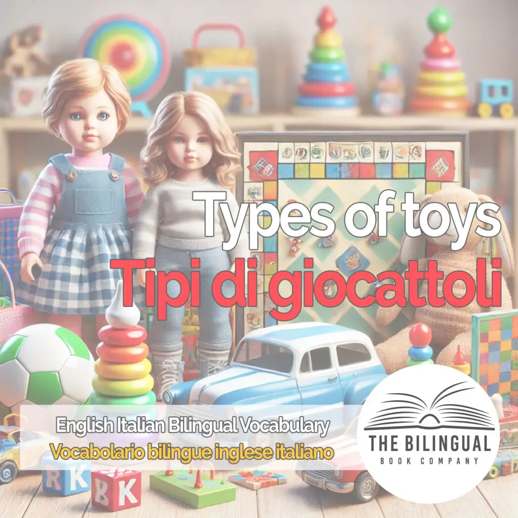 Types of toys english italian vocabulary