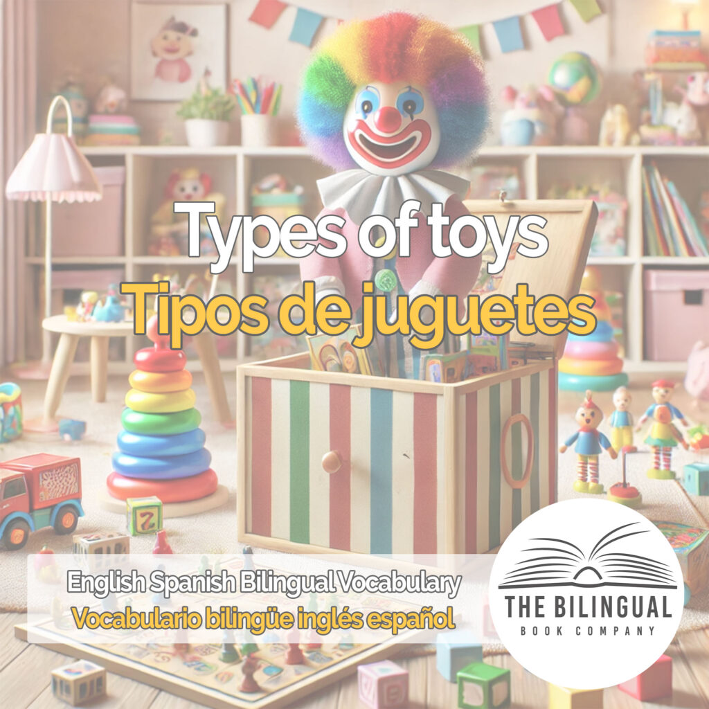 Types of toys english spanish vocabulary