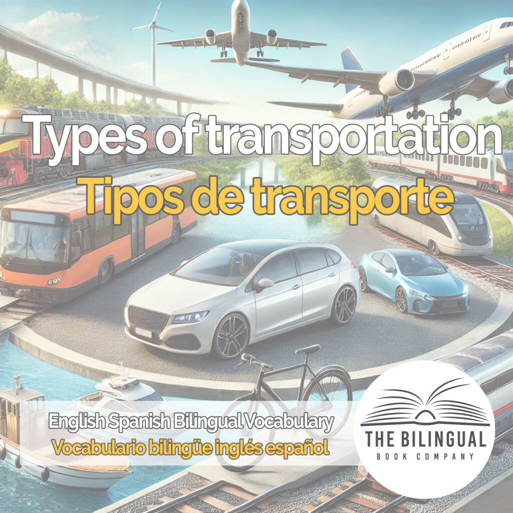 Types of transportation english spanish vocabulary