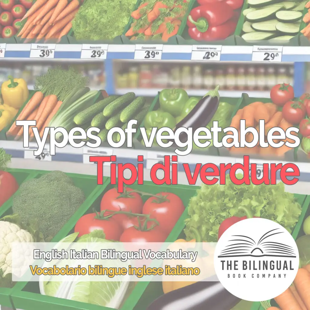 Types of vegetables english italian vocabulary