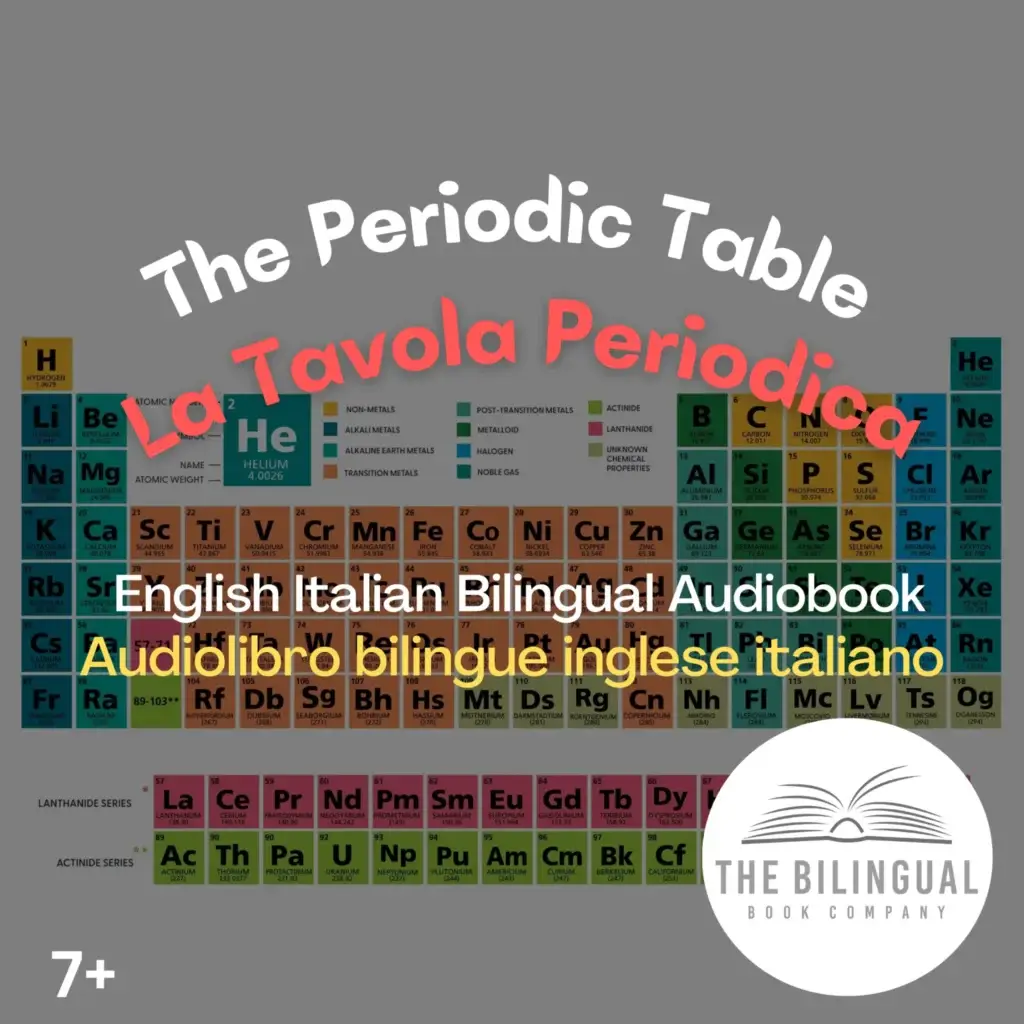 The periodic table English Italian bilingual book