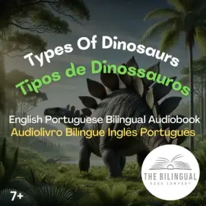 Types of dinosaurs English Portuguese bilingual book