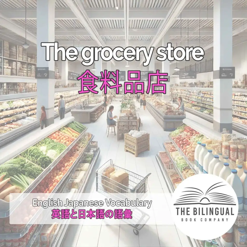 The grocery store English Japanese Vocabulary