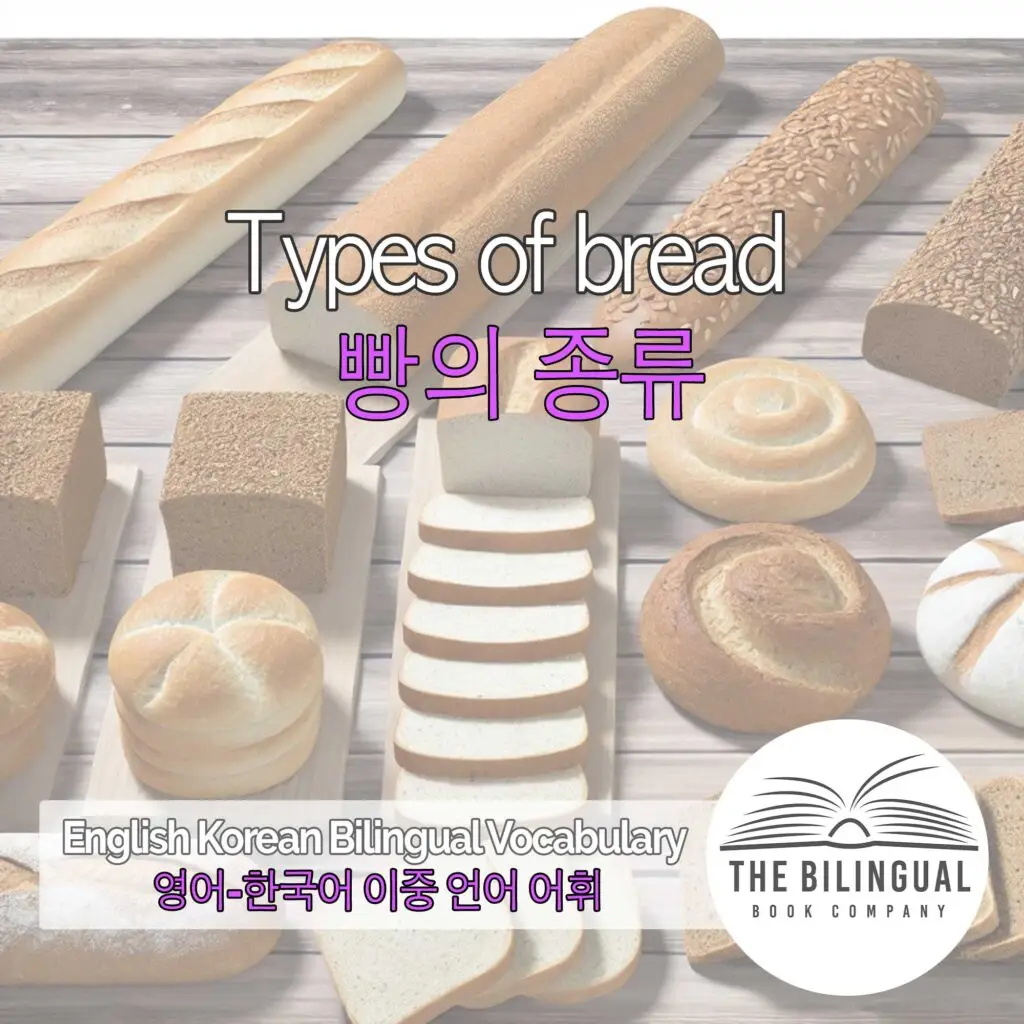 Types of bread English Korean Bilingual Vocabulary