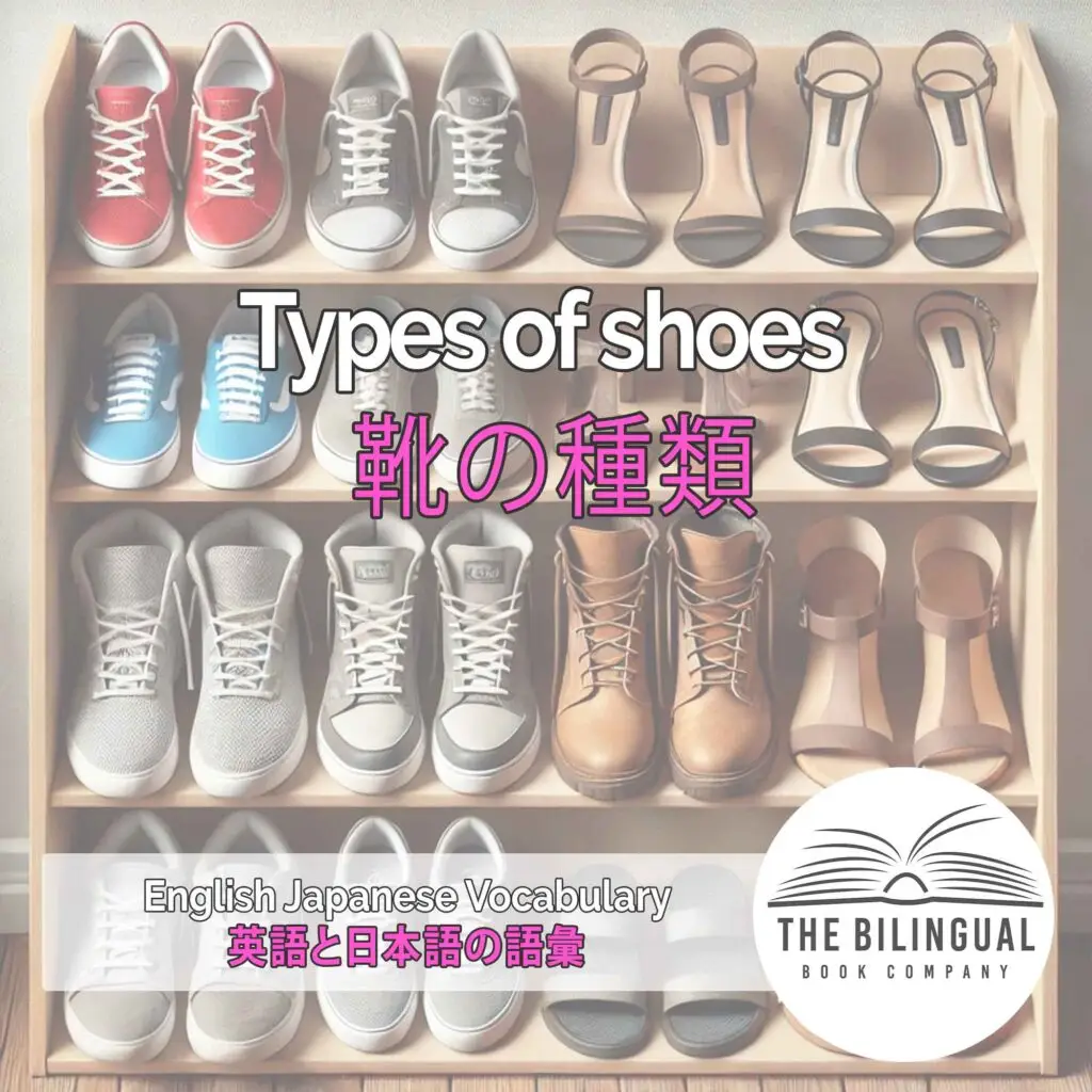 Types of shoes English Japanese Vocabulary