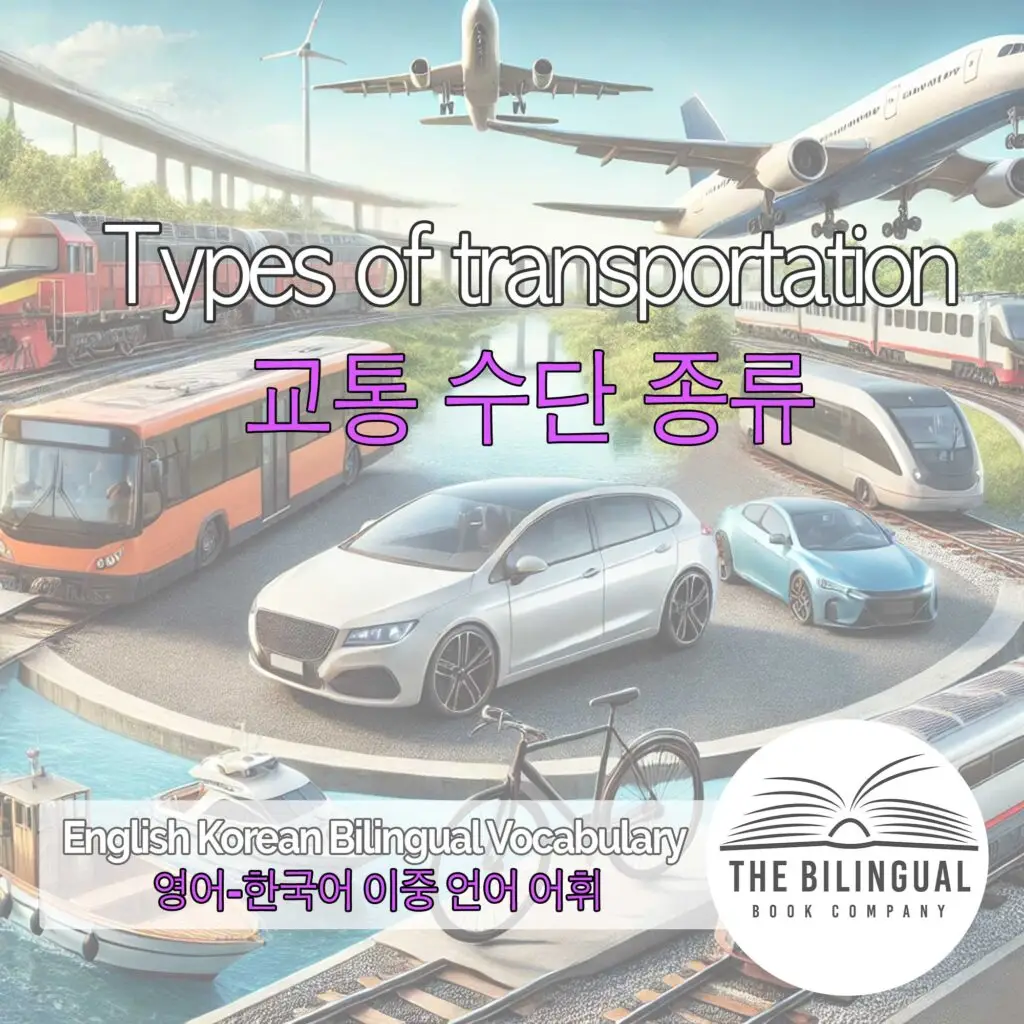 Types of transportation English Korean Bilingual Vocabulary