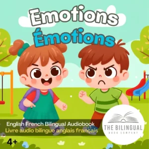 Emotions cover English French Bilingual Kids Book