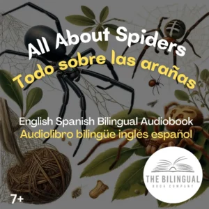 cover All About Spiders English Spanish Bilingual Kids Book