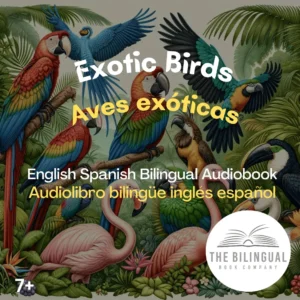 cover Exotic Birds English Spanish Bilingual Kids Book