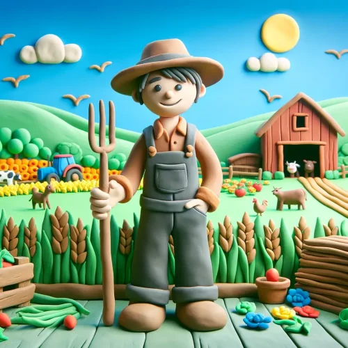 farmer bilingual book for kids