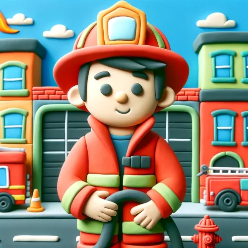 fire fighter bilingual book for kids