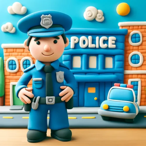 police officer bilingual book for kids